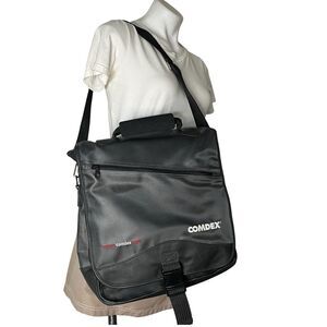 COMDEX Messenger Bag Convertible Backpack Laptop Bag Adjustable Straps Pockets